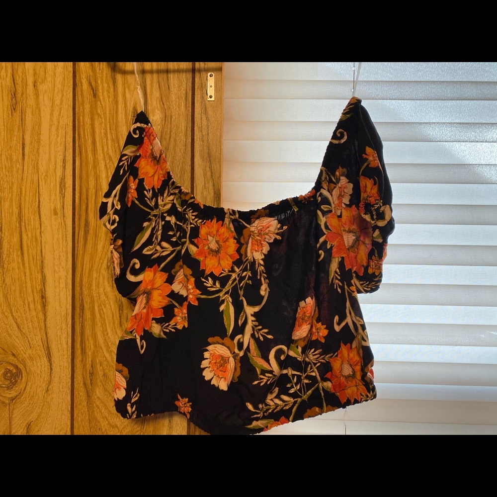 off the shoulder crop top
